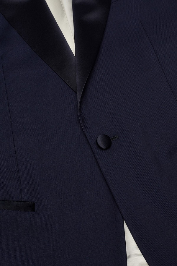 Прокат смокинга синий Conor CEREMONY (DRESS CODE BLACK TIE)